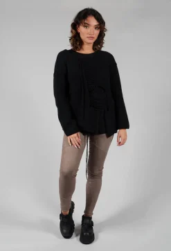Ladder Feature Jumper in Black