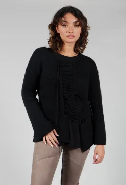Ladder Feature Jumper in Black