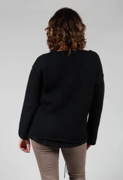Ladder Feature Jumper in Black