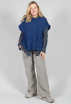 Lao Blouse in Blue and Black