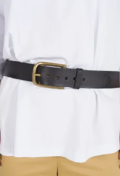 Large Buckle Belt in Black