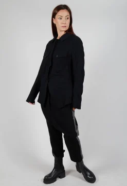 Large Pocket Jacket in Black