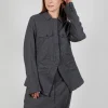 Large Pocket Jacket in Slate