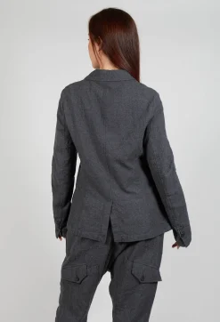 Large Pocket Jacket in Slate