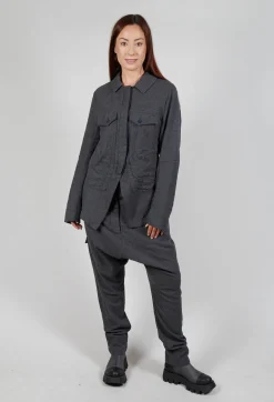 Large Pocket Jacket in Slate