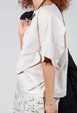 Large Pocket Shirt in Beige
