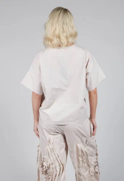 Large Pocket Shirt in Beige