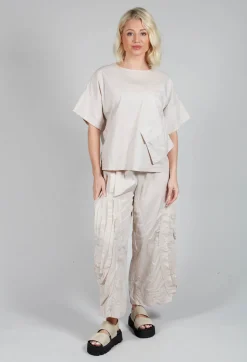 Large Pocket Shirt in Beige