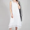 Layered Dress in White