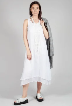 Layered Dress in White