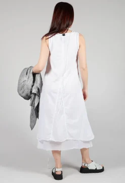 Layered Dress in White