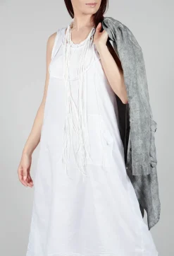 Layered Dress in White
