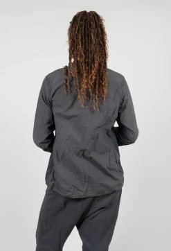 Layered Fabric Shirt in Coal Cloud