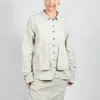 Layered Fabric Shirt in Eraser