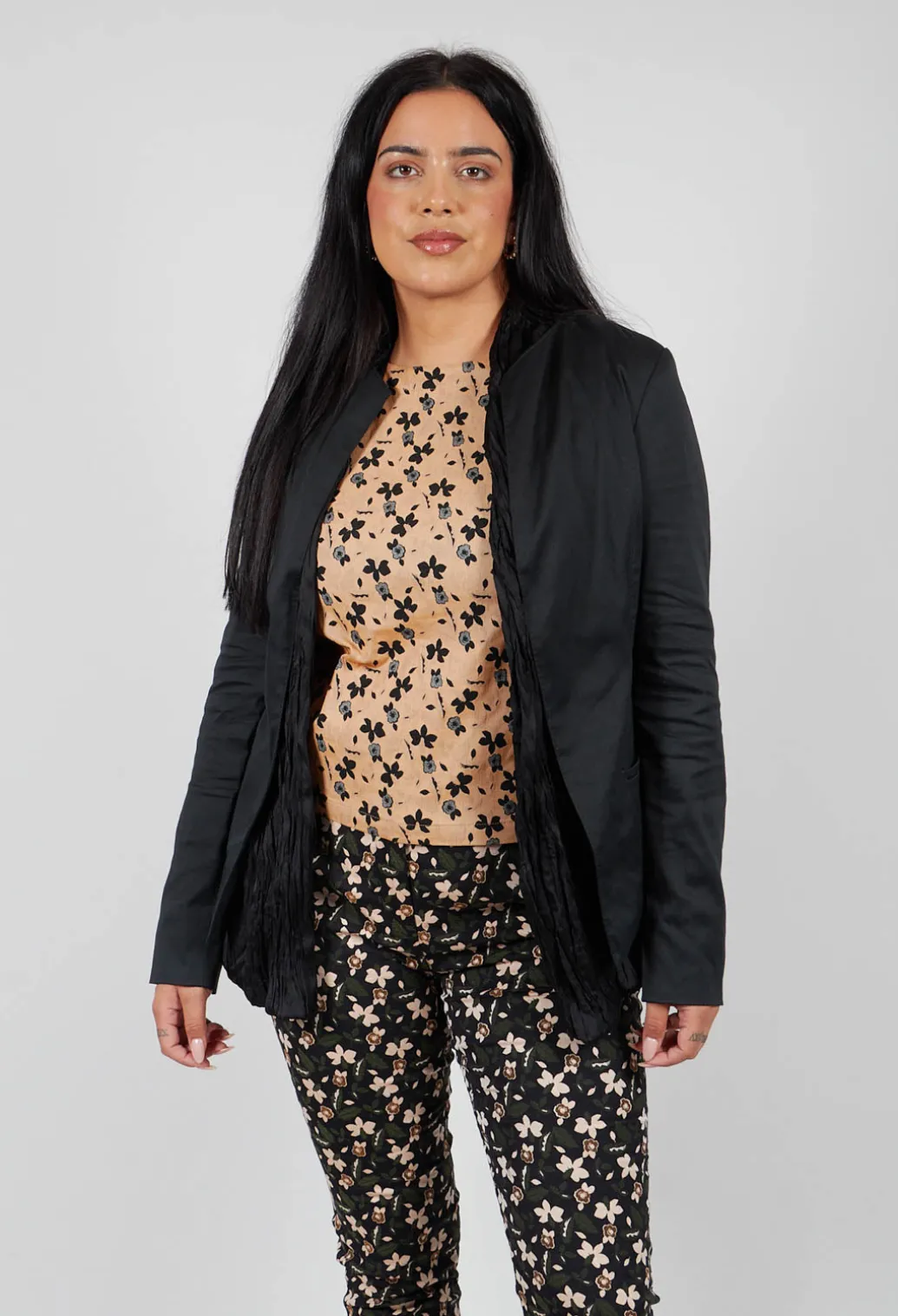 Layered Jacket in Black