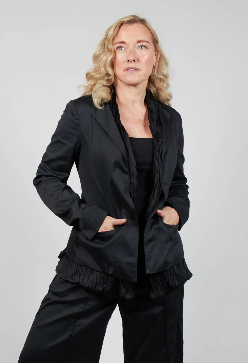 Layered Jacket in Black