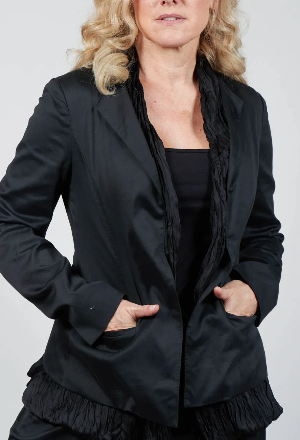 Layered Jacket in Black