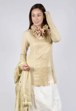 Layered Mesh Top in Wax Cloud