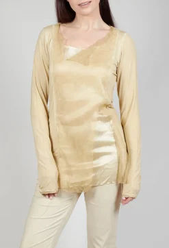 Layered Mesh Top in Wax Cloud