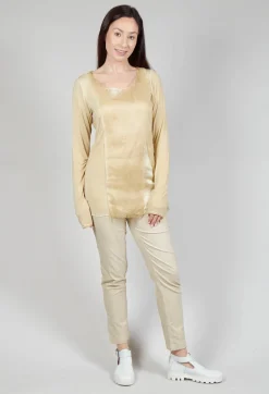 Layered Mesh Top in Wax Cloud