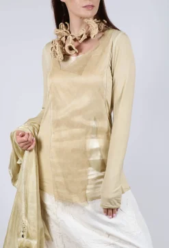Layered Mesh Top in Wax Cloud