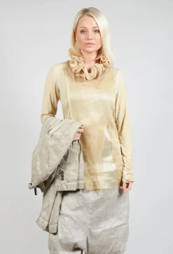 Layered Mesh Top in Wax Cloud