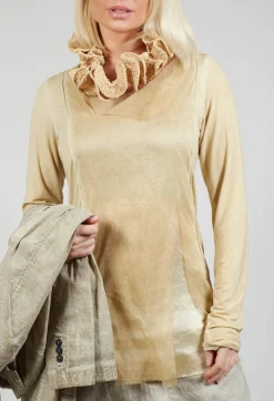 Layered Mesh Top in Wax Cloud