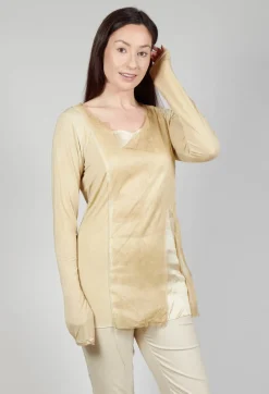 Layered Mesh Top in Wax Cloud