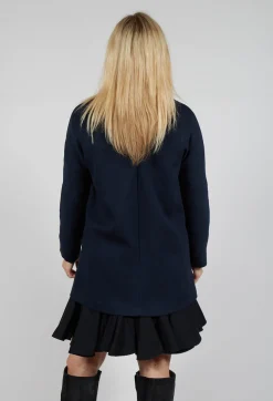 Layered Scuba Top in Blue Nights