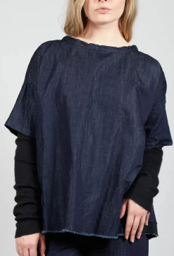 Layered Shirt in Denim