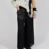 Layered Trousers in Black