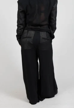 Layered Trousers in Black