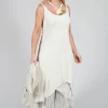 Layered Vest Dress in Chalk