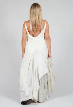 Layered Vest Dress in Chalk