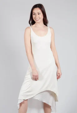 Layered Vest Dress in Chalk