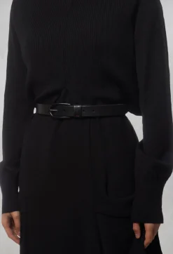 Leather Belt in Black