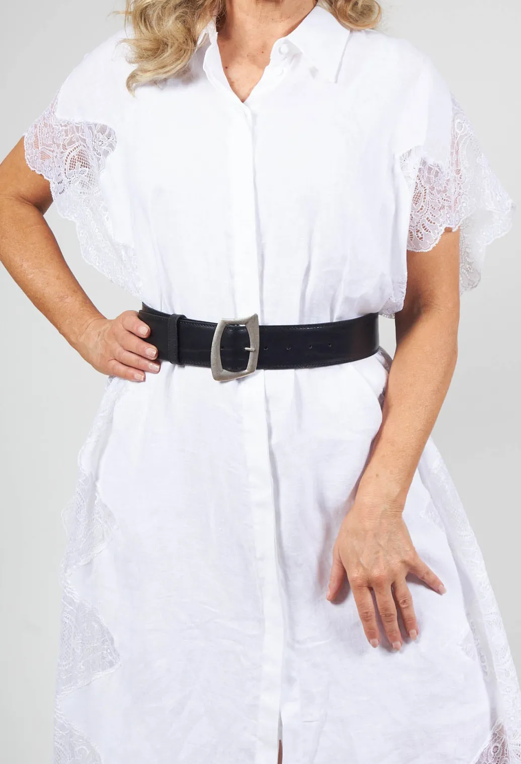 Leather Belt in Black
