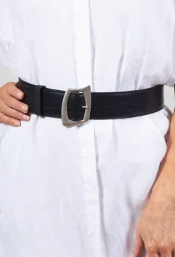 Leather Belt in Black