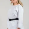 Leather Belt in Noir