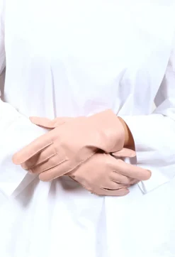 Leather Gloves in Amaretto
