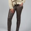 Leather Leggings in Volcanic Rock Grey