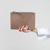 Leather Pocket in Grafite