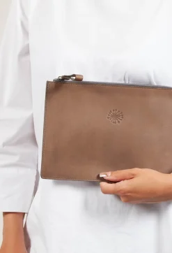 Leather Pocket in Grafite