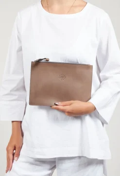 Leather Pocket in Grafite