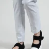 Leather Velcro Strap Pumps in Black