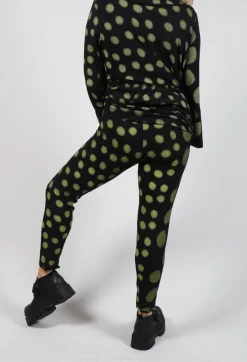 Leggings in Yellow Pois