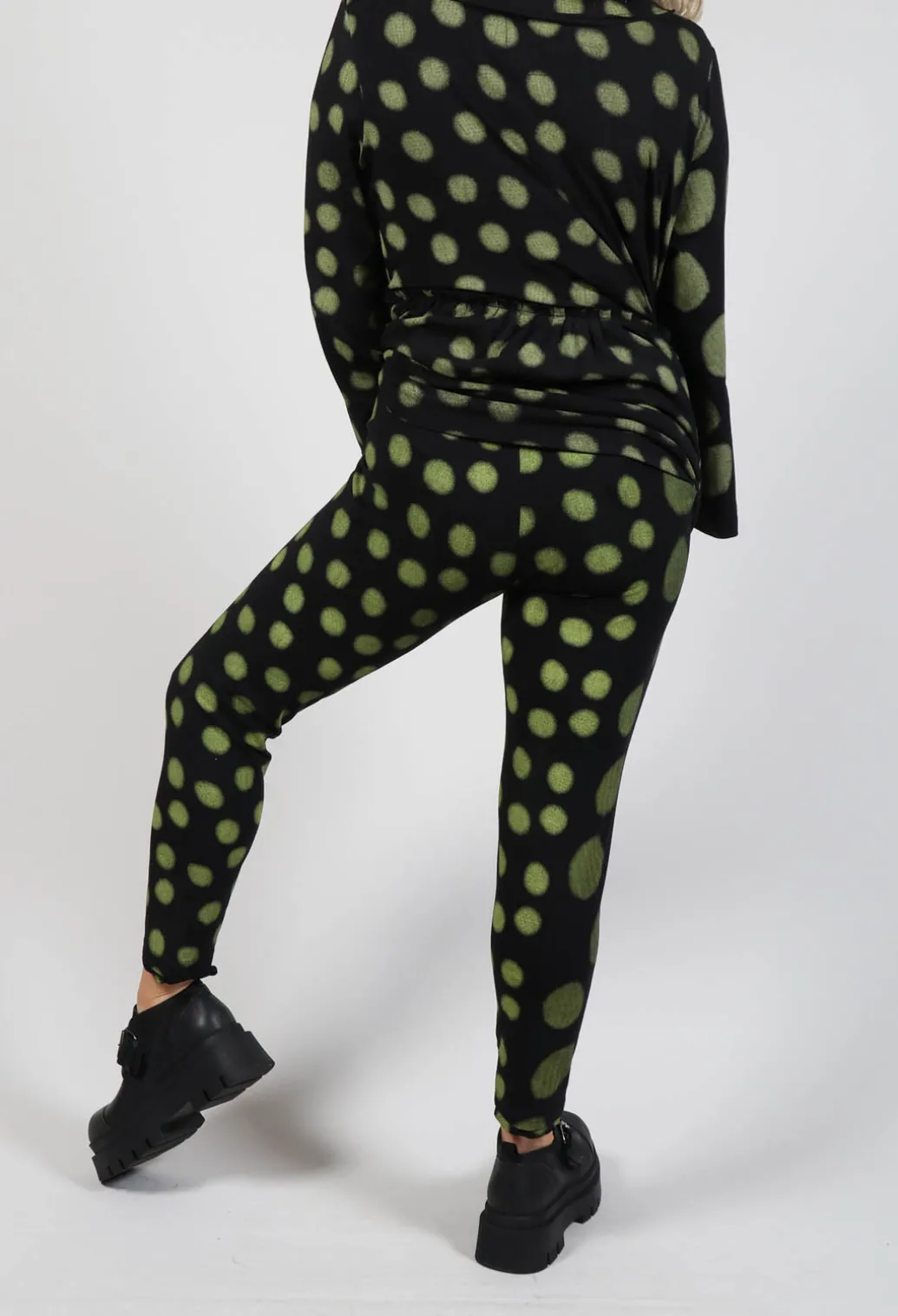 Leggings in Yellow Pois