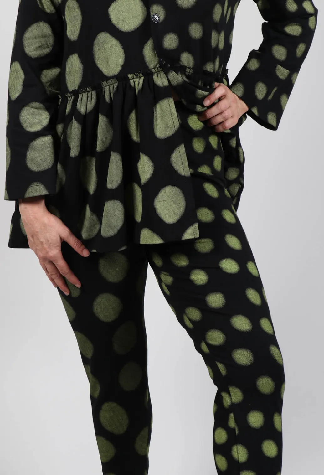 Leggings in Yellow Pois