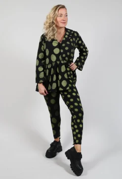 Leggings in Yellow Pois