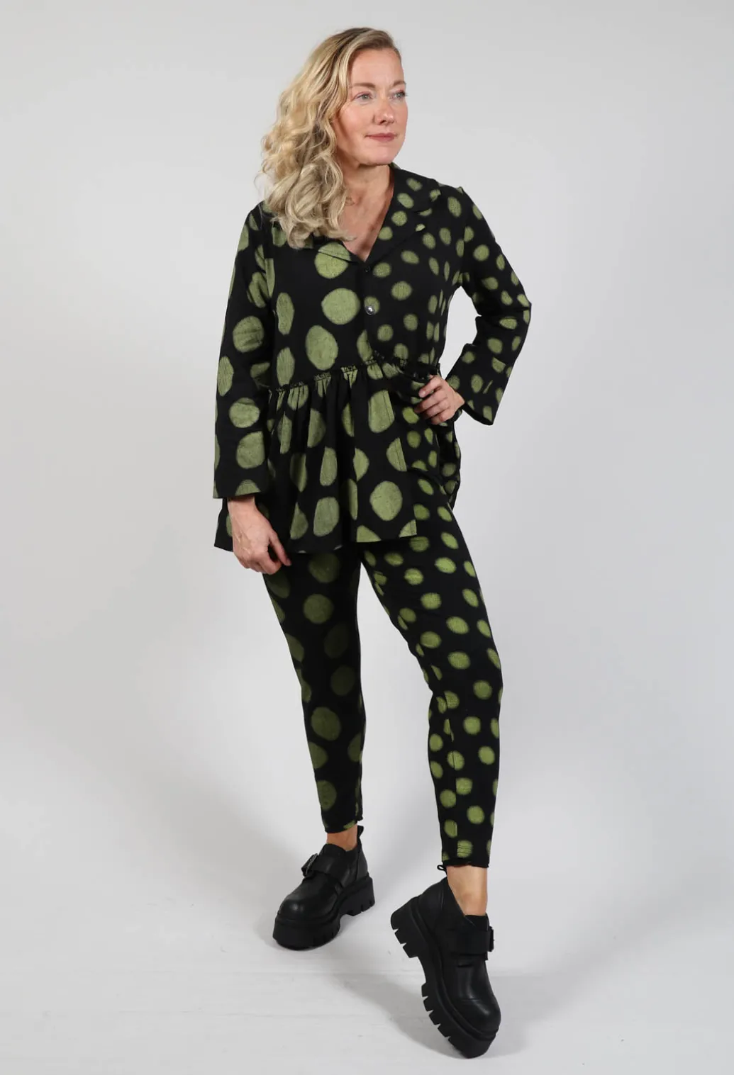 Leggings in Yellow Pois